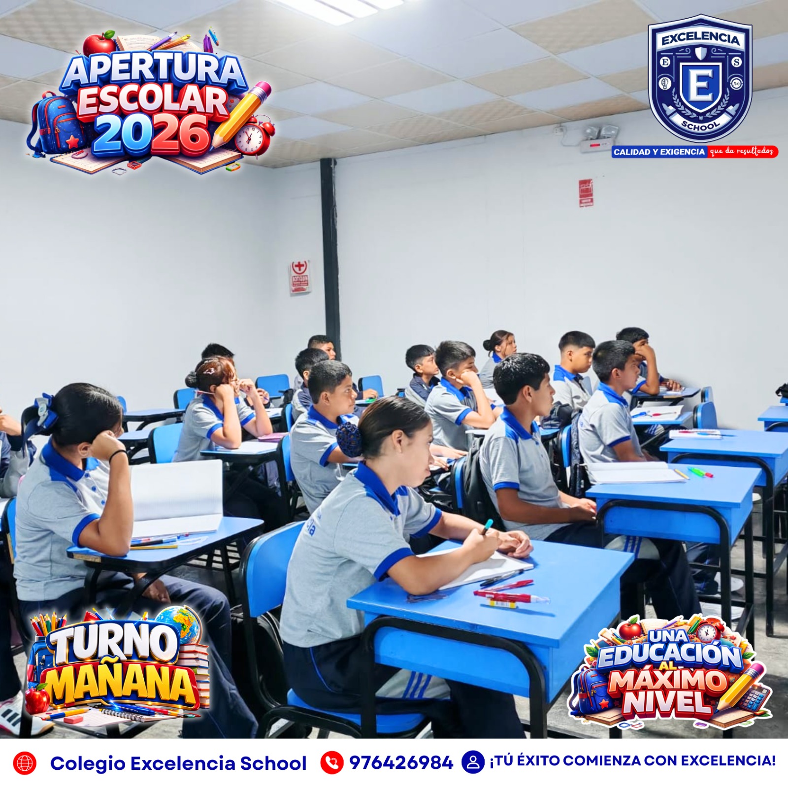 Alumnos en aula de clases